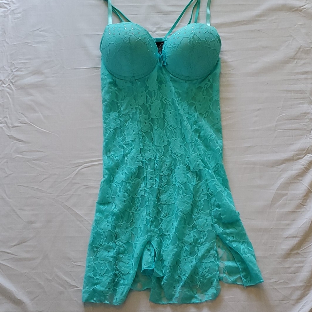 Sexy teal sleepwear